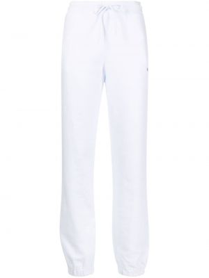 Spodnie sportowe bawełniane Msgm białe