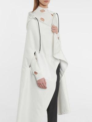 Manteau en nylon Prada blanc