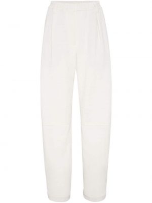 Παντελόνι με ίσιο πόδι Brunello Cucinelli λευκό