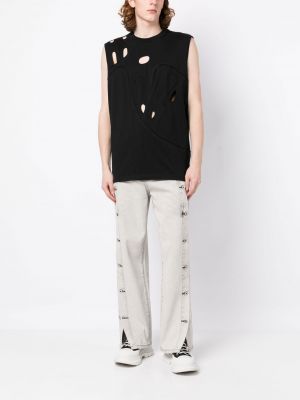 Puuvillased vest distressed Feng Chen Wang must