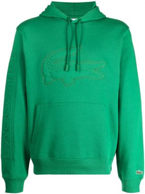 Džersis džemperis su gobtuvu Lacoste žalia