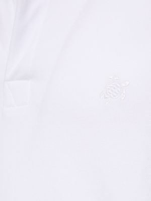 Medvilninis siuvinėtas polo marškinėliai Vilebrequin balta