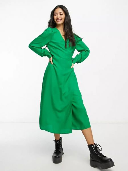 Платье миди Y.a.s. зеленое