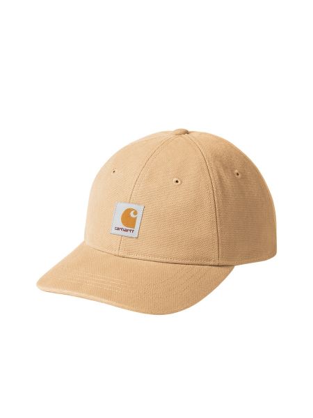 Gorra de algodón Carhartt Wip marrón