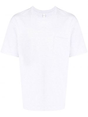 Bavlnené tričko s vreckami Suicoke sivá