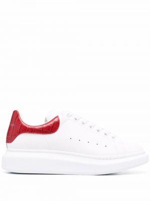 Sjekket sneakers Alexander Mcqueen hvit