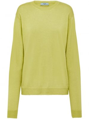 Sweter z kaszmiru Prada żółty
