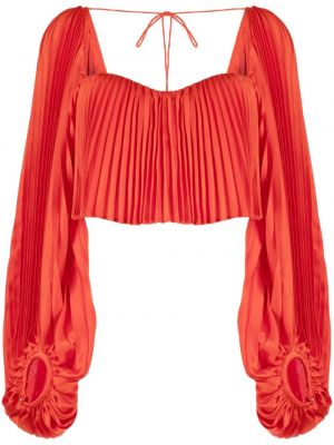 Плисирана блуза Acler оранжево