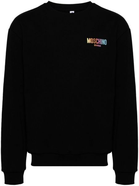 Siuvinėtas džemperis Moschino juoda