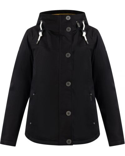 Jednofarebná priliehavá bunda z polyesteru Icebound - čierna