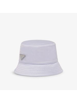 Нейлоновая шляпа Prada фиолетовая
