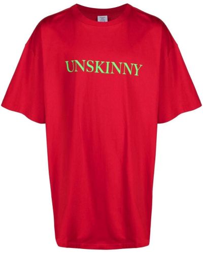 Camiseta con estampado Vetements rojo