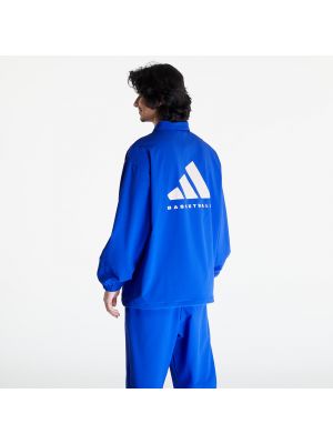Φούτερ με κουκούλα με φερμουάρ Adidas Originals μπλε