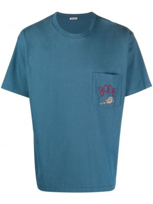 T-shirt mit stickerei Bode blau