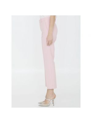 Pantalones de lana Burberry rosa