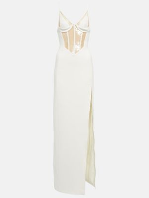 Μάξι φόρεμα David Koma λευκό