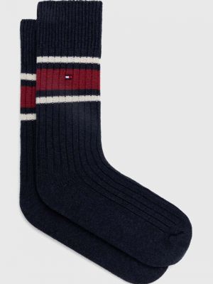 Vlněné ponožky Tommy Hilfiger šedé