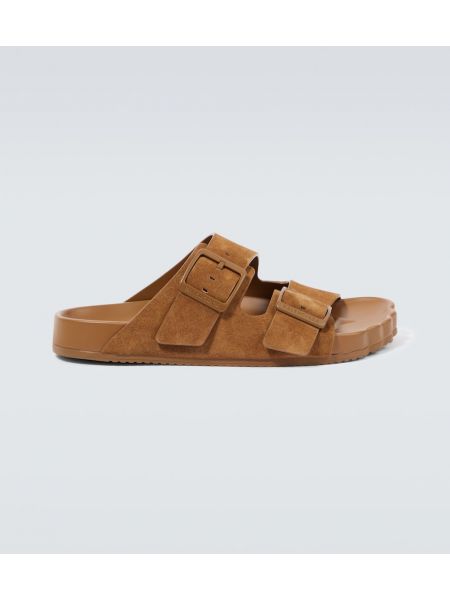 Semsket skinn sandaler Balenciaga brun