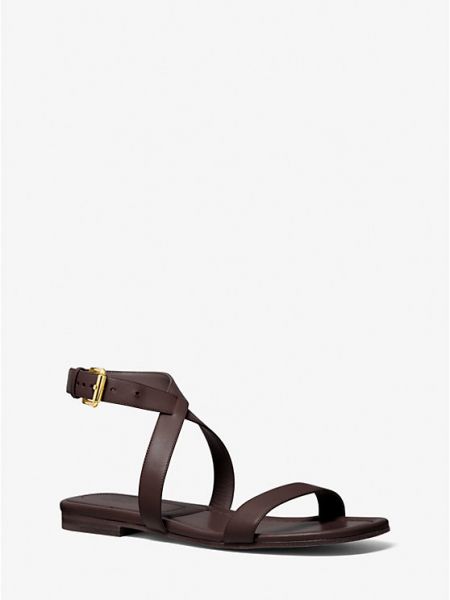 Кожаные сандалии Michael Kors Collection коричневые