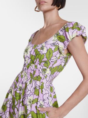 Pamučna midi haljina s cvjetnim printom Tory Burch