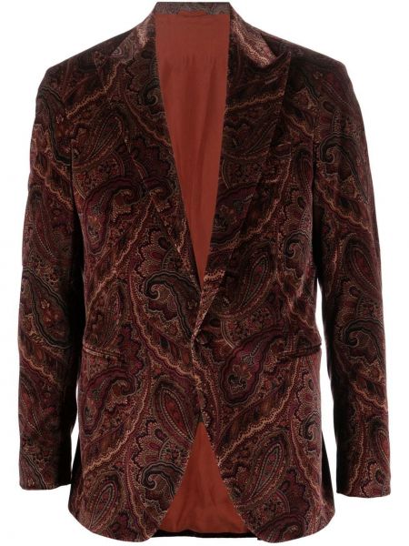 Paisley lang blazer Etro rød