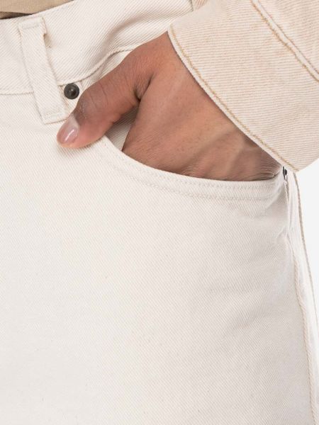 Bavlněné džínové šortky Carhartt Wip béžové