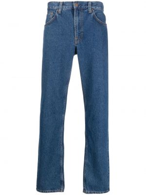 Džínsy s rovným strihom Nudie Jeans modrá