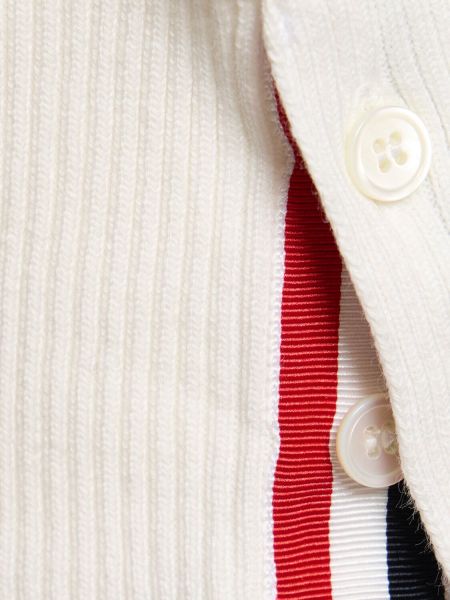 Bavlnený sveter Thom Browne biela