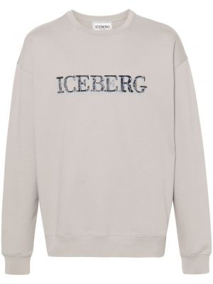 Sweatshirt mit stickerei Iceberg beige