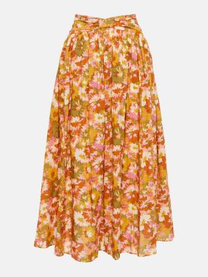 Květinové bavlněné dlouhá sukně Zimmermann