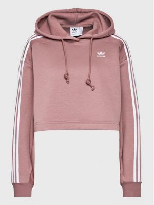 Bluza z kapturem relaxed fit Adidas Originals różowa