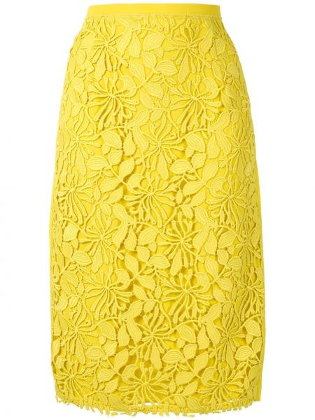 Falda de tubo de flores Nº21 amarillo