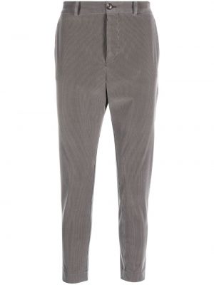 Menčestrové nohavice Roberto Ricci Designs sivá