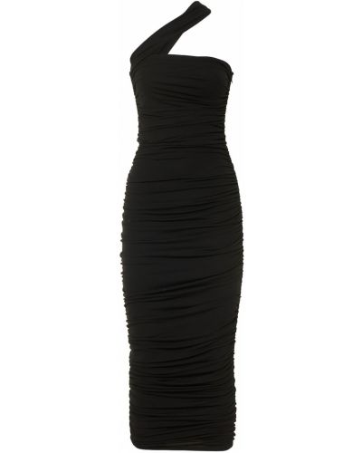 Sukienka midi z wiskozy Michael Kors Collection czarna