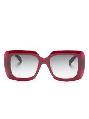 Okulary przeciwsłoneczne oversize Celine Eyewear czerwone