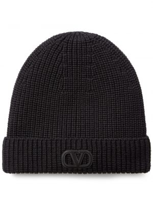 Вълнена шапка Valentino Garavani черно