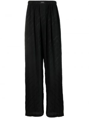 Žakárové kalhoty Balenciaga černé