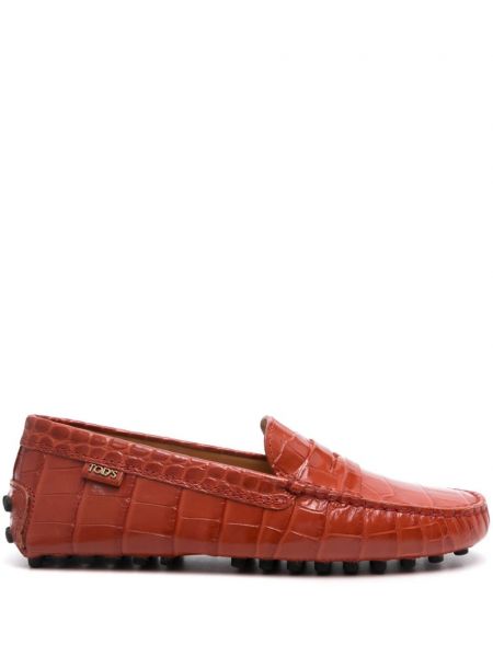 Mokasenler Tod's turuncu