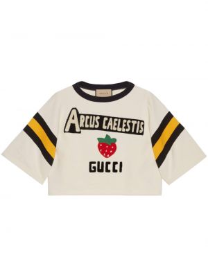 Raštuotas džemperis Gucci balta