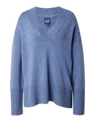 Меланжов pullover Gap синьо