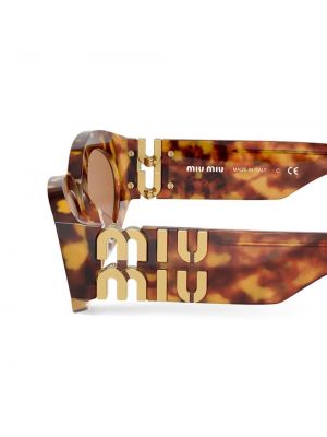 Sluneční brýle Miu Miu Eyewear hnědé