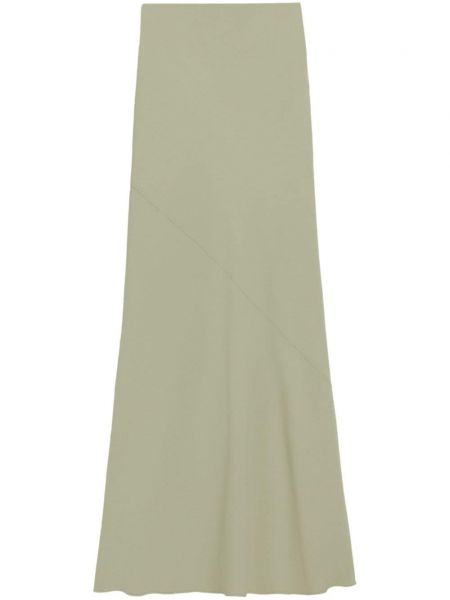 Długa spódnica z krepy Ami Paris zielona