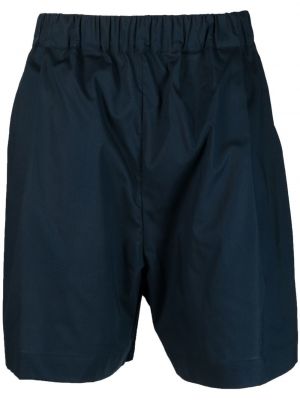 Bombažne kratke hlače z vezenjem Laneus modra