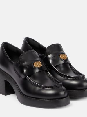 Pantofi loafer din piele Miu Miu negru