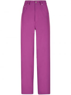 Pantalon droit taille haute Bally violet