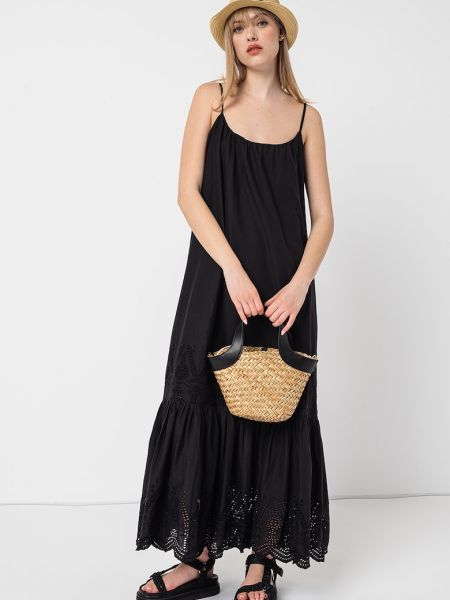 Длинное платье Stefanel черное