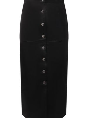 Кожаная юбка Isabel Marant черная