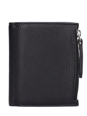 Cartera de cuero Maison Margiela negro