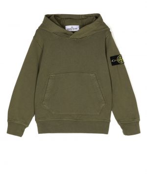 Hoodie för tjejer Stone Island Junior grön