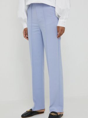 Přiléhavé kalhoty s vysokým pasem United Colors Of Benetton fialové